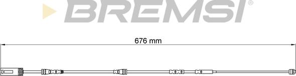 Bremsi WI0692 - Contact d'avertissement, usure des plaquettes de frein cwaw.fr