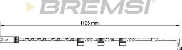 Bremsi WI0646 - Contact d'avertissement, usure des plaquettes de frein cwaw.fr