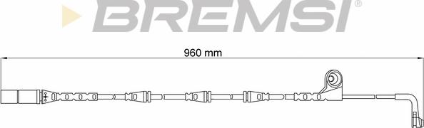 Bremsi WI0641 - Contact d'avertissement, usure des plaquettes de frein cwaw.fr