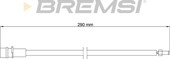 Bremsi WI0656 - Contact d'avertissement, usure des plaquettes de frein cwaw.fr