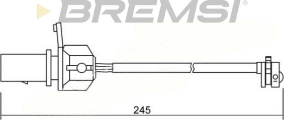 Bremsi WI0666 - Contact d'avertissement, usure des plaquettes de frein cwaw.fr