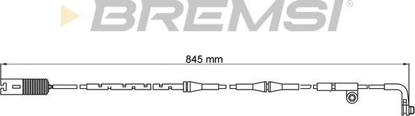 Bremsi WI0609 - Contact d'avertissement, usure des plaquettes de frein cwaw.fr