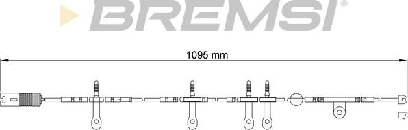 Bremsi WI0607 - Contact d'avertissement, usure des plaquettes de frein cwaw.fr