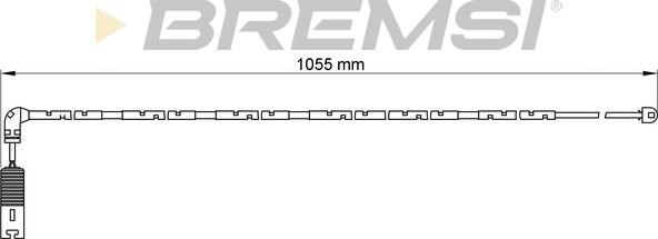 Bremsi WI0611 - Contact d'avertissement, usure des plaquettes de frein cwaw.fr