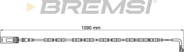 Bremsi WI0613 - Contact d'avertissement, usure des plaquettes de frein cwaw.fr