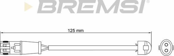 Bremsi WI0634 - Contact d'avertissement, usure des plaquettes de frein cwaw.fr