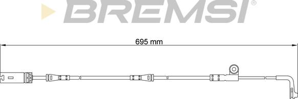 Bremsi WI0636 - Contact d'avertissement, usure des plaquettes de frein cwaw.fr