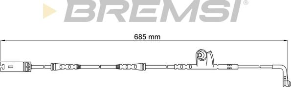 Bremsi WI0637 - Contact d'avertissement, usure des plaquettes de frein cwaw.fr