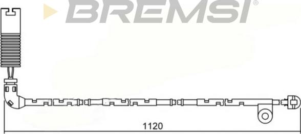 Bremsi WI0621 - Contact d'avertissement, usure des plaquettes de frein cwaw.fr