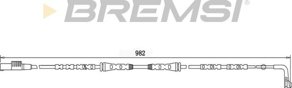 Bremsi WI0679 - Contact d'avertissement, usure des plaquettes de frein cwaw.fr