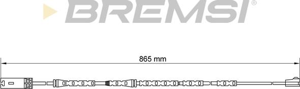 Bremsi WI0675 - Contact d'avertissement, usure des plaquettes de frein cwaw.fr