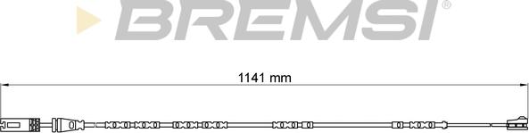 Bremsi WI0676 - Contact d'avertissement, usure des plaquettes de frein cwaw.fr