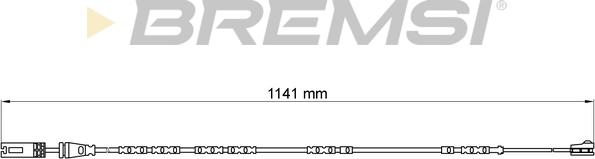 Bremsi WI0678 - Contact d'avertissement, usure des plaquettes de frein cwaw.fr