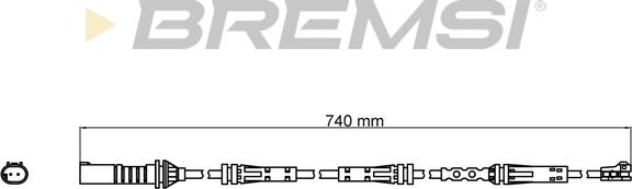 Bremsi WI0808 - Contact d'avertissement, usure des plaquettes de frein cwaw.fr