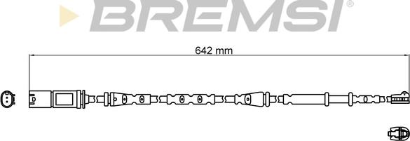 Bremsi WI0816 - Contact d'avertissement, usure des plaquettes de frein cwaw.fr