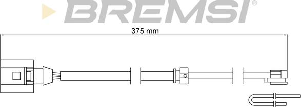 Bremsi WI0794 - Contact d'avertissement, usure des plaquettes de frein cwaw.fr