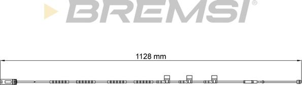 Bremsi WI0701 - Contact d'avertissement, usure des plaquettes de frein cwaw.fr