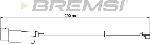 Bremsi WI0715 - Contact d'avertissement, usure des plaquettes de frein cwaw.fr