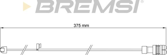 Bremsi WI0710 - Contact d'avertissement, usure des plaquettes de frein cwaw.fr