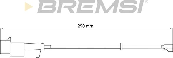 Bremsi WI0713 - Contact d'avertissement, usure des plaquettes de frein cwaw.fr