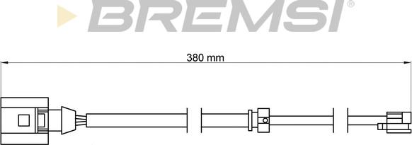 Bremsi WI0712 - Contact d'avertissement, usure des plaquettes de frein cwaw.fr