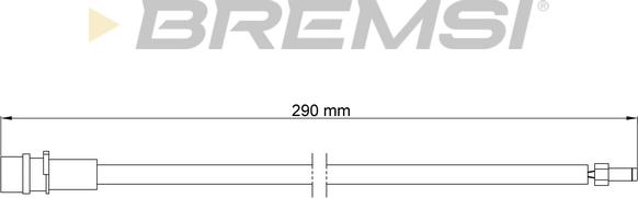 Bremsi WI0789 - Contact d'avertissement, usure des plaquettes de frein cwaw.fr