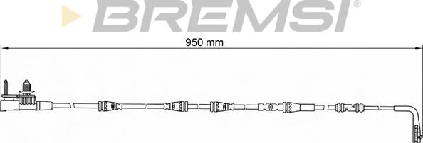 Bremsi WI0782 - Contact d'avertissement, usure des plaquettes de frein cwaw.fr