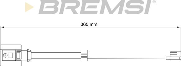 Bremsi WI0732 - Contact d'avertissement, usure des plaquettes de frein cwaw.fr