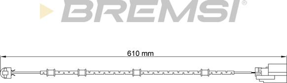 Bremsi WI0728 - Contact d'avertissement, usure des plaquettes de frein cwaw.fr