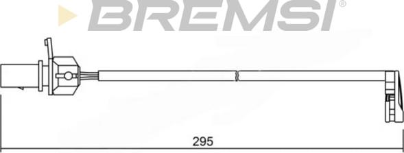 Bremsi WI0723 - Contact d'avertissement, usure des plaquettes de frein cwaw.fr