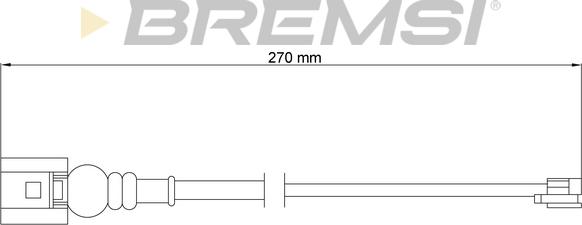 Bremsi WI0773 - Contact d'avertissement, usure des plaquettes de frein cwaw.fr