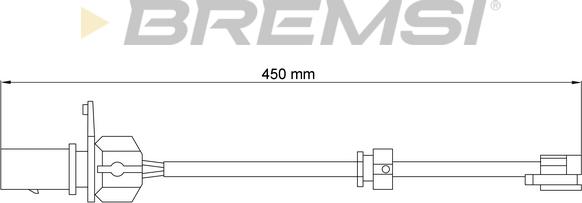 Bremsi WI0777 - Contact d'avertissement, usure des plaquettes de frein cwaw.fr