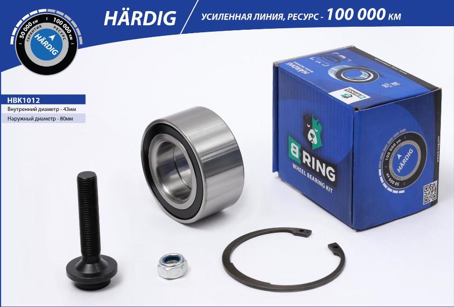 B-RING HBK1012 - Kit de roulements de roue cwaw.fr