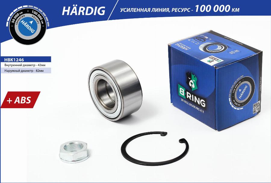 B-RING HBK1246 - Kit de roulements de roue cwaw.fr