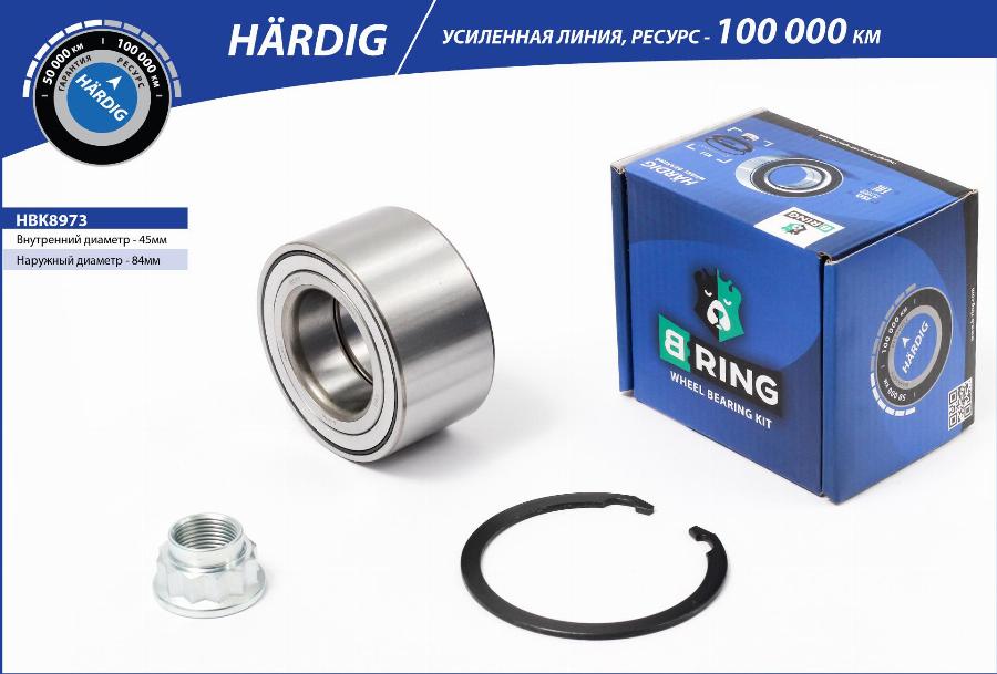 B-RING HBK8973 - Kit de roulements de roue cwaw.fr