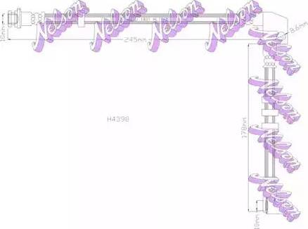 Brovex-Nelson H4398 - Flexible de frein cwaw.fr