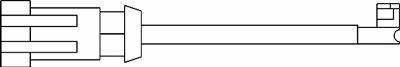 BSF 09060 - Contact d'avertissement, usure des plaquettes de frein cwaw.fr