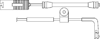 BSF 09023 - Contact d'avertissement, usure des plaquettes de frein cwaw.fr
