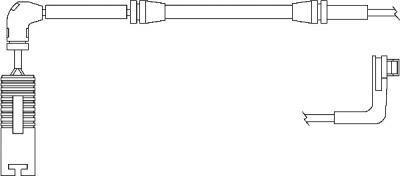 BSF 09027 - Contact d'avertissement, usure des plaquettes de frein cwaw.fr