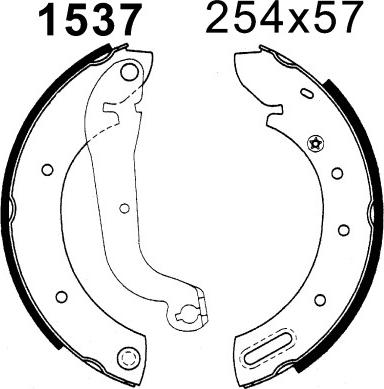 BSF 01537 - Jeu de mâchoires de frein cwaw.fr