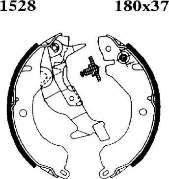 BSF 01528 - Jeu de mâchoires de frein cwaw.fr