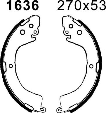 BSF 01636 - Jeu de mâchoires de frein cwaw.fr