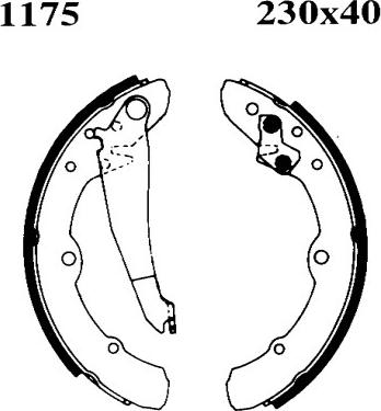 BSF 01175 - Jeu de mâchoires de frein cwaw.fr