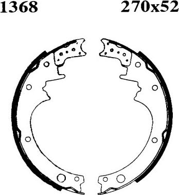 BSF 01368 - Jeu de mâchoires de frein cwaw.fr