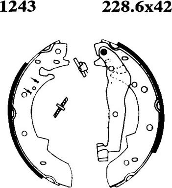 BSF 01243 - Jeu de mâchoires de frein cwaw.fr