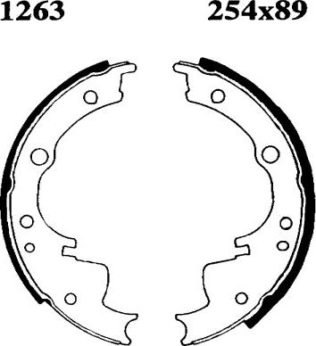 BSF 01263 - Jeu de mâchoires de frein cwaw.fr