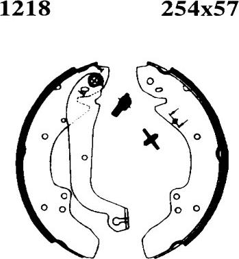 BSF 01218 - Jeu de mâchoires de frein cwaw.fr