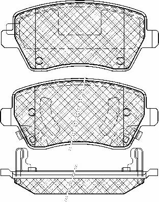 HELLA T2087 - Kit de plaquettes de frein, frein à disque cwaw.fr