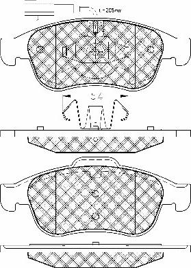 BSF 10995 - Kit de plaquettes de frein, frein à disque cwaw.fr