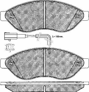 BSF 10990 - Kit de plaquettes de frein, frein à disque cwaw.fr